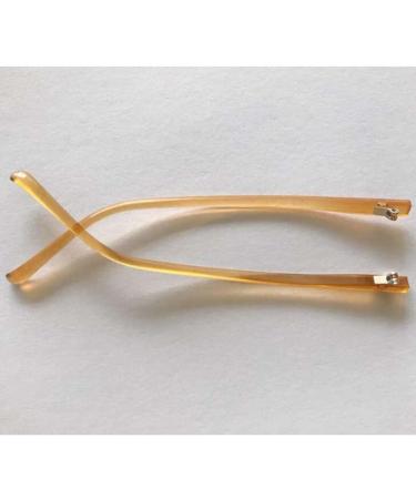 Casota Glasses Replacement Bars - Durable Plastic Brackets for Men & Women - Transparent & Brown - 1 Pair - Buy Online on GoSupps.com