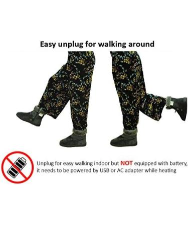 Obbomed MF-2600M Carbon Fiber Heated Shoes - USB 5V 10W | Infrared Foot Warmers for Cold Feet | Winter House Shoes Size M 37-41 - Buy Online on GoSupps.com
