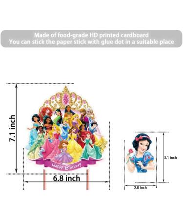 Decorations for Disney Princess Cake Topper Birthday Party Supplies Decor Wreath - Buy Online on GoSupps.com