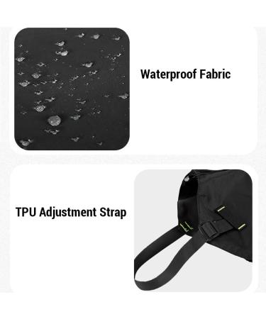 LIXADA Outdoor Waterproof Gaiters - Breathable Snow Hiking Gaiters for Climbing & Skiing | Unisex Black for Adults & Children - Buy Online on GoSupps.com