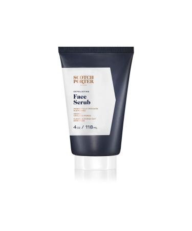 Scotch Porter Exfoliating Face Scrub for Men | Facial Cleanser Unclogs Pores & Evens Out Skin Tone | Formulated with Non-Toxic Ingredients, Free of Parabens, Sulfates & Silicones | Vegan | 4oz Bottle