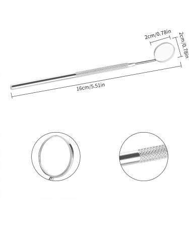 Premium Stainless Steel Dental Mirrors - 2 Pack | Mouth Inspection Tools for Dentists & Home Care - Buy Online on GoSupps.com