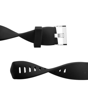 Buy Tobfit Replacement Silicone Sports Bracelets for Fitbit Charge 2 - 2-Pack Black & Gray | Durable & Comfortable Fitness Bands - Buy Online on GoSupps.com