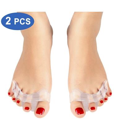 Haofy Silicone Gel Toe Spreader for Hallux Valgus & Hammer Toes Soft Separator for Claw Toes & Overlapping Toes - 1 Pair - Buy Online on GoSupps.com