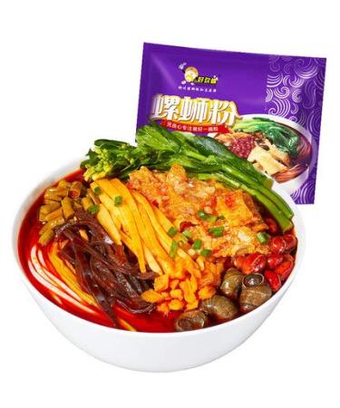 wasailuo 300g*1bag Liuzhou Snail Noodles Gift Box Instant Rice Noodles Snail Noodles Rice Flour Screw Flour luosifen Snail Powder luo si Rice Noodles Boiled Type (1 Bag)