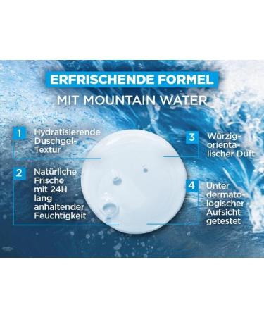 L'Or al Men Expert Hydra Power Shower Gel & Shampoo 250ml | Hydrating Men's Body Care with Mountain Water - Buy Online on GoSupps.com