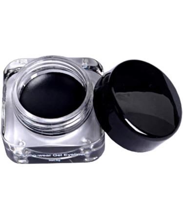 Hilai Waterproof Eyeliner Gel Cosmetic Lasting Liner Gel Long Lasting Eyeliner Cream Makeup Cosmetic Gel with Brush (Black 0.18 oz. / 5g) - Buy Online on GoSupps.com