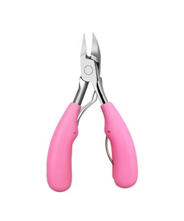 Nail Clipper for Thick Nails 1Pcs Toe Nail Clippers Nail Correction Thick Nails Ingrown Toenails Nippers Cutters Dead Skin Dirt Remover Pedicure Care Tool (Color : Pink)