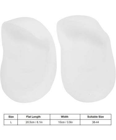 Silicone Gel Moisturizing Socks - Anti-Cracking Breathable Anti-Slip Foot Protector for Men & Women - L Size (White) - Buy Online on GoSupps.com