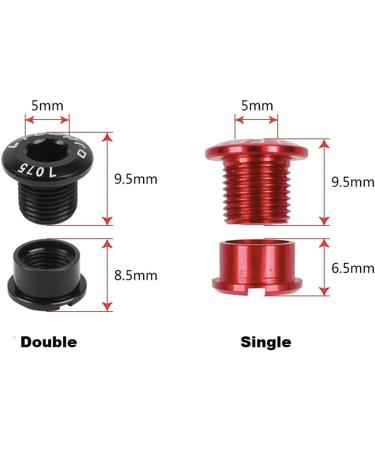 Catazer 5 PCS 7075 Aluminum Alloy Chainring Bolts Set for Road MTB Crankset - Pink - Buy Online on GoSupps.com
