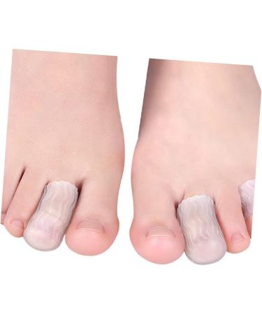 Gel Toe Cap Protector 4 Pairs - Silicone Toe Sleeves for Ingrown Toenails & Hammer Toes - Buy Online on GoSupps.com