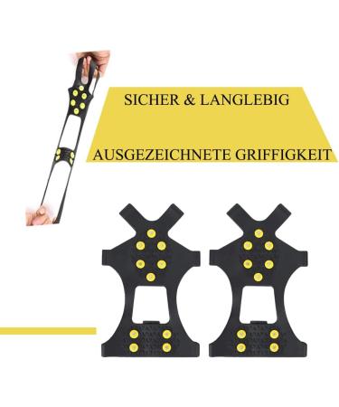 GeDiz Anti-Slip Shoe Spikes | Size 39-44 Replacement Claws for Winter Safety | Universal Fit for Every Shoe - Buy Online on GoSupps.com