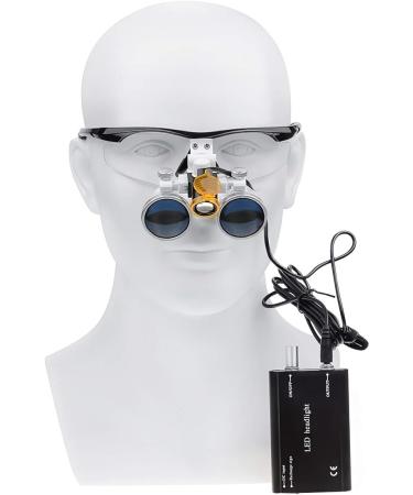 ORILAO 3.5X-420mm Binocular Loupes with LED Headlamp in Black - Surgical Grade Magnifier Loupe - Buy Online on GoSupps.com