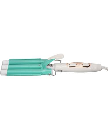 Buy Triple Barrel Ceramics Hair Iron Crimper - Green S | 100-240V (US Plug) | Perfect for Home Hair Salon - Buy Online on GoSupps.com