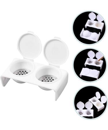 Ipetboom Monomer Holder Nail Art Brush Cup Nail Art Tool Painting Tool Natural Nails Nail Tools Dappen Dish for Acrylic Nails Nail Bowl Liquid Pen Wash Cup Wash Pen Bracket Stainless Steel - Buy Online on GoSupps.com