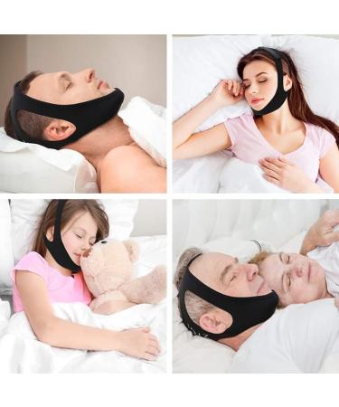 Elfstone Adjustable Snoring Head Band | Breathable Stop Snoring Solution for Men and Women - Black - Buy Online on GoSupps.com