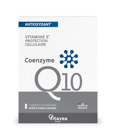 Vitavea - Coenzyme Q10 - Vitamin E antioxidant cellular protection - active ingredients of natural origin - produced in France - 30 capsules