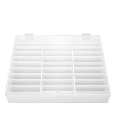Nail Art Box - White Fake Nail Display Case & Storage Container for Nail Tips & Decoration - Buy Online on GoSupps.com