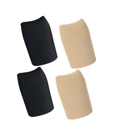 2 Pairs hand toe protector soft toe sleeves toenail protectors toe sleeve cushions gel toe covers pinky toe guard corn tubes gel toe caps toe spacers sports 4x2.6cm As Shown