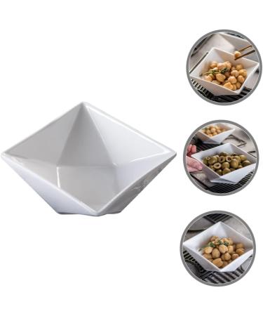 OUNONA Sauce Seasoning Dish Japanese Seasoning Dishes Ceramic Pinch Bowls Ceramic Sauce Dishes Small Dish Prep Bowls for Cooking Seasoning Bowls Dip Seasoning Plate White Mini Ceramics 7.5X7.5CM White - Buy Online on GoSupps.com