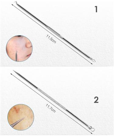 10-Piece Acne Needle Set - Blackhead Remover & Comedone Extractor Tools for Effective Acne Removal - Tweezers Kit for Clear Skin - Buy Online on GoSupps.com