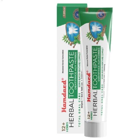 Hamdard Miswak Herbal & Paan Total Oral Care Toothpaste 200g / 7.05Oz Each | Herbal Ayurvedic Toothpaste with Paan Flavor | Fluoride-Free | Gum Care Fresh Breath & Natural Oral Hygiene - Buy Online on GoSupps.com