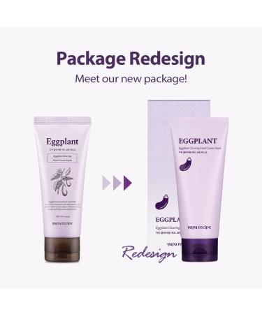 Papa Recipe Eggplant Mud Cream Mask 3.38 oz - Korean Sensitive Face Exfoliator - Buy Online on GoSupps.com