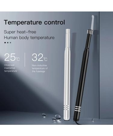 MDYNI Smart Visual Ear Cleaner Kit Ear Stick 5.5mm Endoscope Earpick Ear Cleaner Camera Otoscope with 6 LED Lights Ear Wax Earwax Removal Tool Black - Buy Online on GoSupps.com