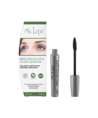 Mascara and eyebrow products Lepo Eco organic volume and definition mascara 10 ml black