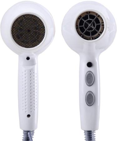 Professional Hair Dryer Salon Hairdryers 1600W with 2 Nozzles Lightweight Power Blow Dryer Fast Dry 2 Speed 3 Heat Cool Shot Setting Long Cable DC Motor Fast Drying Time and Frizz Free Shine White - Buy Online on GoSupps.com