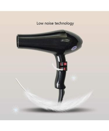 Professional Salon Ionic Blow Dryer 2200W Hair Dryer with Nozzle Powerful Hairdryer Fast Drying Blow Hair-Dryer AC Motor 2 Speed and 3 Heat Long Cable Light Quiet for Home and Salon Women Men Black - Buy Online on GoSupps.com