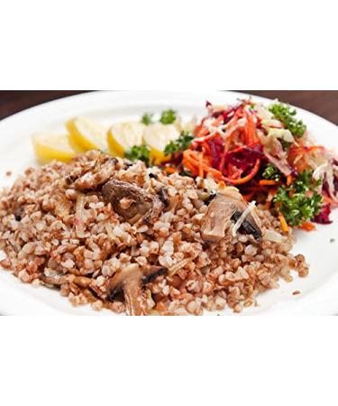 Organic Buckwheat Kasha 8oz - Toasted Whole Groats, Non-GMO, Kosher - Sirtfood Superfood - Buy Online on GoSupps.com