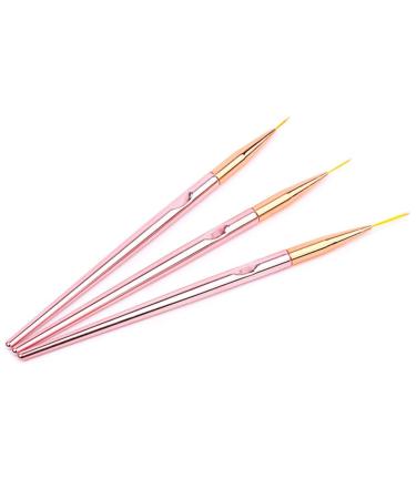 FRCOLOR 3-Piece Set Nail Brush Manicure Tools Paint Brush for Nail Drawing Nail Tools Painting Pen Nail Art Tools Nail Art Pen Painted Pen Pull Cover Bar