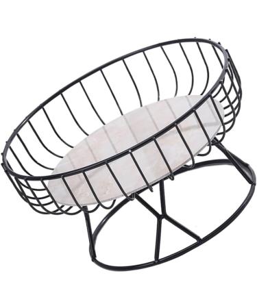 Fruit Basket Fruit Bowl Hollow Design Metal Fruit Bowl Fruit Plate with Marblel Battom and Foot Base Decorative Fruit Basket Kitchen Organizers and Storage (Color : A Size : 27 * 14cm) - Buy Online on GoSupps.com