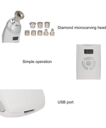 Handheld Diamond Microdermabrasion Machine Facial Skin Care Device Professional Microdermabrasion Device Blackhead Removal for Skin Care - Buy Online on GoSupps.com