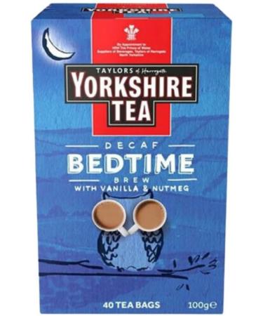 Tea Variety Bundle Containing Yorkshire Tea Decaf Bedtime Brew 40 Tea Bags 2pk Yorkshire Tea Malty Biscuit 40 Tea Bags 2pk (4 Pack) - Buy Online on GoSupps.com