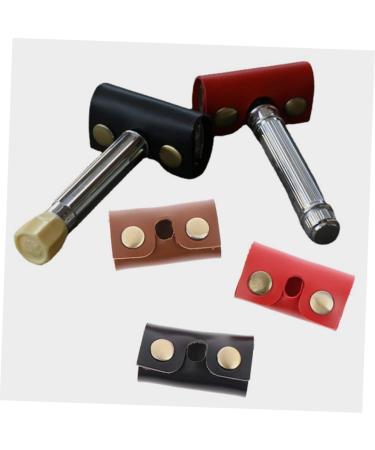 Magiclulu Travel Razor with Leather Cover - Men's Manual Razor & Protection Cap | Compact Kunstleather Storage 8.5x4.5cm - Buy Online on GoSupps.com