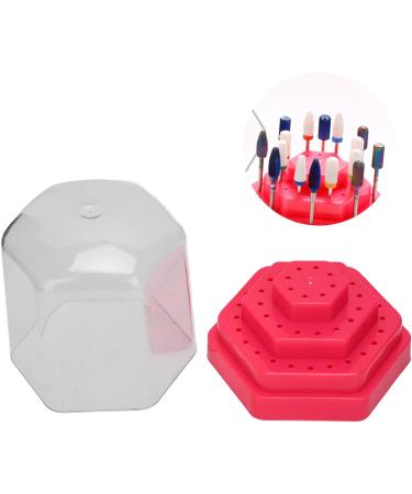 Nail Drill Bits Box Case Nails Necessary Tool Nail Drill Bits Storage Stand Plastic 48 Hole for Home Use for Nail Salon() Pink - Buy Online on GoSupps.com