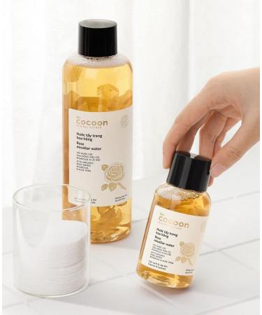 Cocoon Rose Micellar Water | Organic Hydrating Makeup Remover for Dry & Normal Skin (16.91 fl oz) - International Shipping Available - Buy Online on GoSupps.com