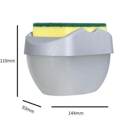FINPAN Kitchen Brush Cleaning Semen Box Automatic Liquid Dispenser Push-Type Automatic Liquid Outlet Box Pad Dishwashing Soap Liquid Box Hand Soap Dispenser - Buy Online on GoSupps.com