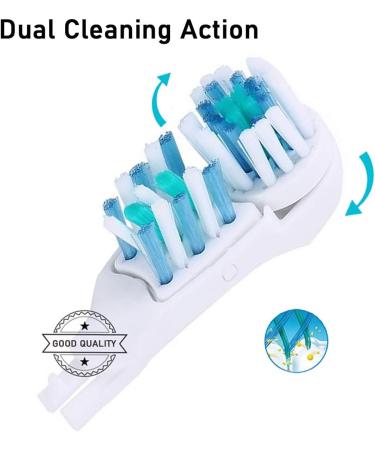 Sensitive Replacement Toothbrush Heads for Oral-B Cross Action Power - Compatible with Rotating Powerhead - Crisscross Bristles - White - Buy Online on GoSupps.com