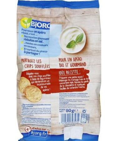 BJORG - Tomato Basil Puffed Chips 80G - Pack of 4  - Buy Online on GoSupps.com
