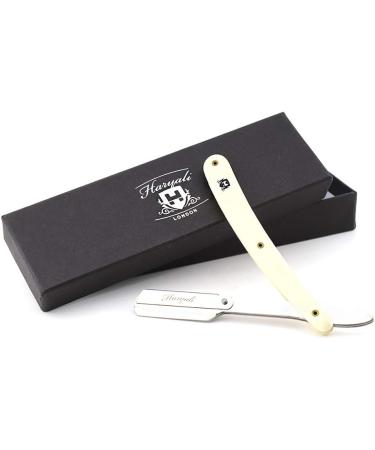 Haryali Ivory Color Straight Edge Razor for Men | Professional Barber Shaving Tool for Perfect Shave - International Shipping Available - Buy Online on GoSupps.com