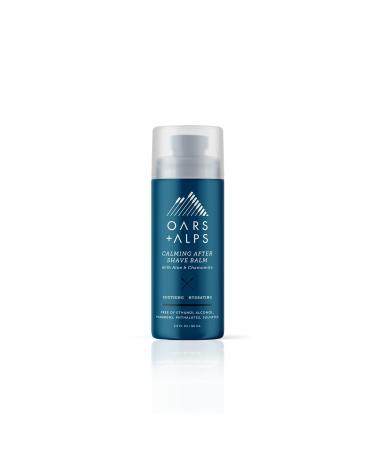 Oars + Alps Calming After Shave Balm and Lotion for Men Dermatologist Tested and Infused with Aloe and Chamomile TSA Friendly 2.9 Fl Oz
