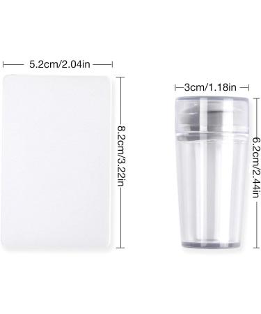 One Piece Clear Silicone Jelly Stamper & Scraper - Transparent Nail Art Tool for Perfect Stamping - Buy Online on GoSupps.com