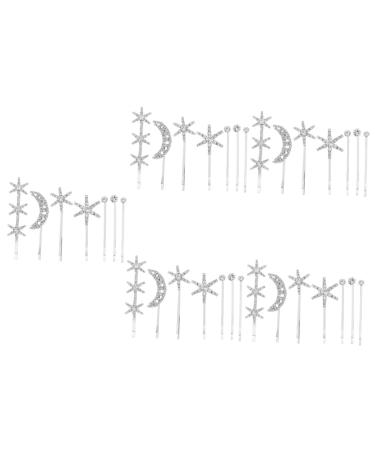 MAGICLULU 5 Sets Fringe Bobby Pin Womens Barrettes for Hair Barrettes for Women Hair Clips for Teen Girls Metal Hair Barrettes Hair Accessory for Women Korean Rhinestone Issue Card