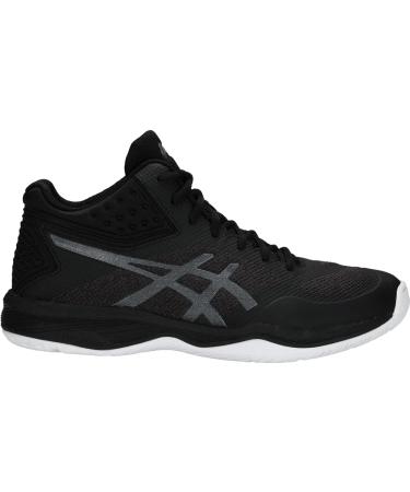 ASICS Men's Netburner Ballistic FlyteFoam Mid Top Volleyball Shoes - Size 8.5 Black/Black - Buy Online on GoSupps.com