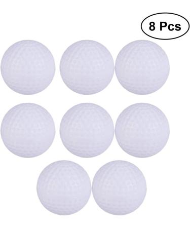 Zerodeko 8 Pack Foam Golf Practice Balls - Indoor/Outdoor Training Golf Balls in White - Buy Online on GoSupps.com