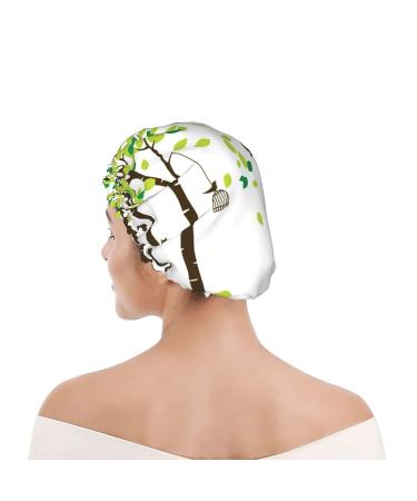 Jungle Printed Waterproof Shower Cap - Fits All Head Sizes and Hair Textures - Buy Online on GoSupps.com