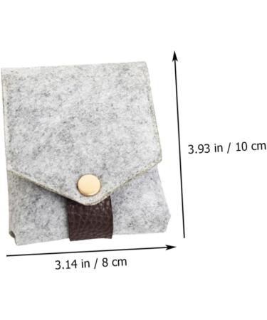 Shop Minkissy 2 Pcs Lipstick Bag & Mini Wallet | Lip Balm Holder & Organizer - Light Grey - Buy Online on GoSupps.com